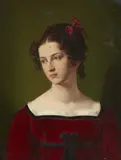 German School first half 19th century, Portrait of a Young Lady, Oil on canvas