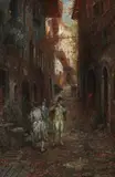 Otto Rudolf Hessler, The Flute Player, Oil on canvas (relined)