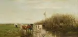 Willem Maris, Landscape with a Herd of Cattle, Oil on canvas