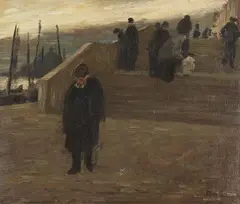 Max Stern, A View of Venice, Oil on canvas, mounted on hardboard