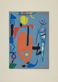 Max Ackermann, Musik der Sphären, 1949, Colour silkscreen on paper
