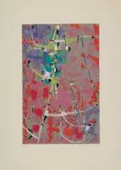Feuervogel by Max Ackermann, 1956, Colour silkscreen on paper, sold Dec 2018