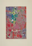 Max Ackermann, Feuervogel, 1956, Colour silkscreen on paper