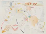 Sonja Alhäuser, Kleine Milchreise, 1999, Colour crayon on paper
