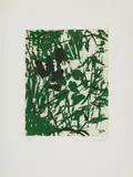 Georg Baselitz, Kulturgrün, 1991, Colour aquatint etching on paper