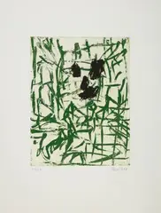 Krankenschwester by Georg Baselitz, 1992, Colour aquatint etching on paper, sold Dec 2018