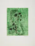 Georg Baselitz, Dänen Träne, 1991/1992, Colour aquatint etching on paper