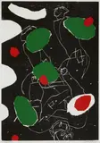 Georg Baselitz, Puck (schwarzgrundig), 1993, Woodcut on paper