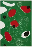 Georg Baselitz, Puck (grüngrundig), 1993, Colour woodcut on paper