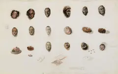Michaël Borremans, Out of Oblivion, 2004, Offset lithograph recto/verso on card