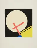 Walter Dexel, Diagonalkonstruktion im Quadrat I, 1971, Colour silkscreen on paper