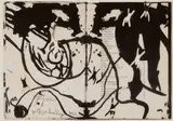 Felix Droese, Volksverhuising, 1990, Mixed media on paper