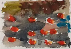 Untitled by Günther Förg, 2000, Watercolour on paper, sold Dec 2018