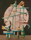 Sebastian Heiner, Später Aufbruch, 2007, Acrylic on canvas