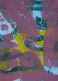 Per Kirkeby, Untitled, 1997, Colour woodcut on card