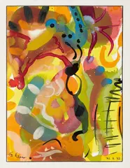 Gerhard Kever, Untitled, 1992, Watercolour and gouache on card