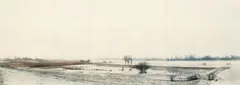 Jan Koster, De Ijsel bij Veecaten, 1997, Collage: 39 chromogenic prints on card. Overall dimensions