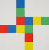 Richard Paul Lohse, Untitled, 1970, Colour silkscreen on card