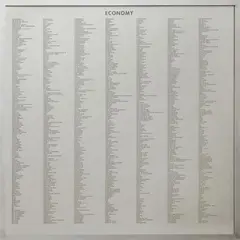 Thomas Locher, Economy, 1998, Silkscreen on aluminum mounted on wood