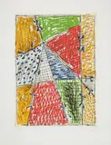 Markus Lüpertz, Untitled (Window), 1993, Colour etching on card