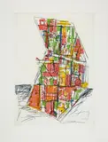 Markus Lüpertz, Untitled (Window), 1993, Colour etching on card