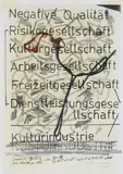 Olaf Metzel, Untitled (Entwurf Hafenstraße), 1990, Mixed media on paper
