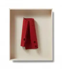 Manfred Muller, Red Prelude, 1996, Oil on card