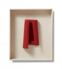 Manfred Muller, Red Prelude, 1996, Oil on card