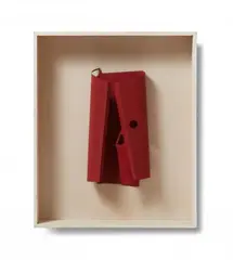 Manfred Muller, Red Prelude, 1997, Oil on card