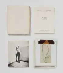Blinky Palermo, Palermo Objekte, 1973, Pencil on cardboard box and photo lithographs