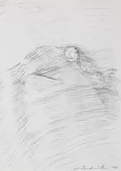 Gerhard Rühm, Untitled, 1998, Pencil on card