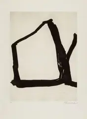 Untitled by Emil Schumacher, 1964, 4 works: each etching on card. Each, sold Dec 2018
