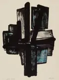 Lithographie No. 4 by Pierre Soulages, 1957, Colour lithograph on paper, sold Dec 2018