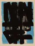 Lithographie No. 5 by Pierre Soulages, 1957, Colour lithograph on paper, sold Dec 2018