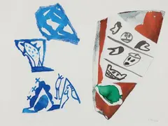 Jan Voss, Untitled, 1988, Watercolour and collage on paper