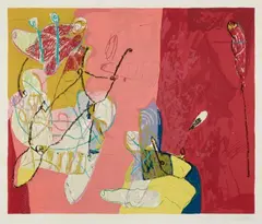 Frank Wahle, Festa, 2002, Colour silkscreen on paper