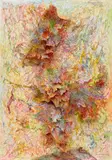 Bernard Schultze, Wie Phönix aus der Asche, 1988, Tongue collage: watercolour, India ink, crayon and pencil, collaged with paper, on card
