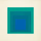EK IA (Aus: Homage to the Square) by Josef Albers, 1970, Colour silkscreen on card, sold Dec 2018