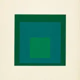 EK IF (Aus: Homage to the Square) by Josef Albers, 1970, Colour silkscreen on card, sold Dec 2018