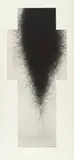 Arnulf Rainer, Schwarzes Kreuz (Großes Kreuz I), 1977/1980, Drypoint etching on card