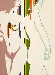 Werner Berges, Schön, Schön, 1971, Mixed media and foil collaged on card
