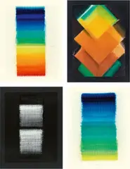 Heinz Mack, 12 Monate, 1990, 12 colour silkscreens on card. Each