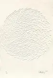 Spirale by Günther Uecker, 2005, Embossing on card, sold Dec 2018