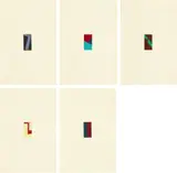 Heinz Gappmayr. Visuelle Gedichte. Palermo. Fünf Miniaturen by Blinky Palermo, 1972, 5 colour foil embossing on heavy watercolour liad paper pegged into paperback booklet, offered Dec 2018