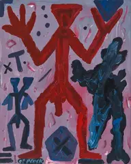 A. R. Penck, Untitled, Around 1994/1995, Acrylic on canvas