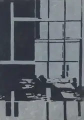 Heribert Ottersbach, Untitled (Montaigne), 1995, Mixed media on canvas