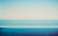 Michael Wesely, Pacific Ocean at Cambria State Beach Malibu, 1999, Chromogenic print on dibond, face-mounted to plexiglass
