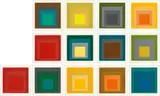 SP (Homage to the Square) by Josef Albers, 1967, 12 colour silkscreens on card. Each, sold Dec 2018