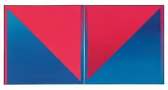 Jef Verheyen, Untitled, 1970s, 2-part work: each acrylic on canvas. Each