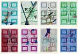 Sigmar Polke, Der Kuchen ist Alle?, 2006, 8 colour silkscreens with colour lithograph and metal foil on card. Each